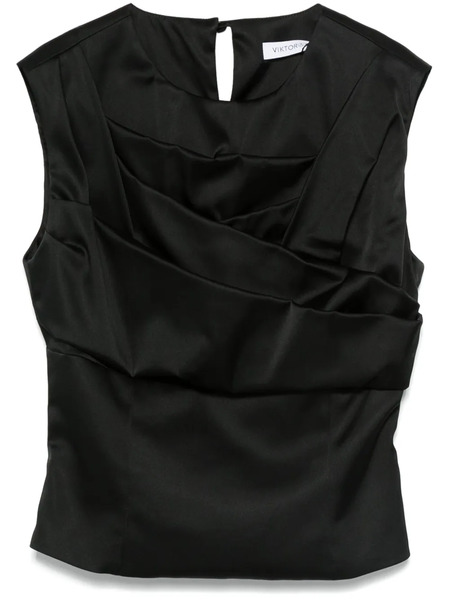  Viktor & Rolf Pleated Blouse - Black 