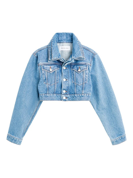  Viktor & Rolf Triple Layer Denim Jacket - Blue 