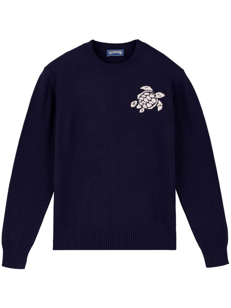  Vilebrequin Embroidered-logo Sweater - Blue 