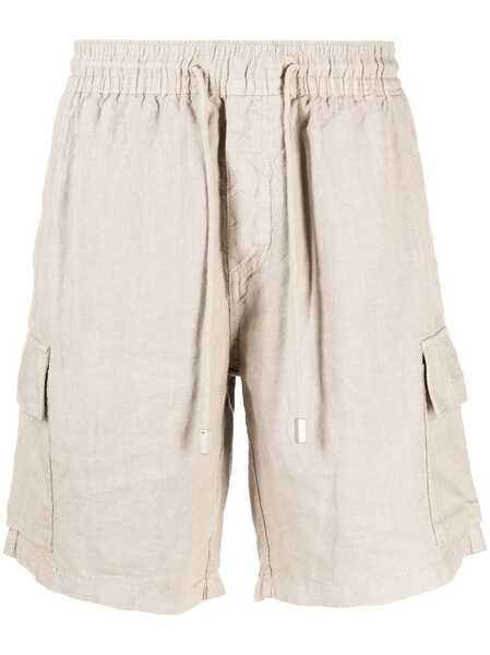  Vilebrequin Logo-patch Linen Shorts - Neutrals 