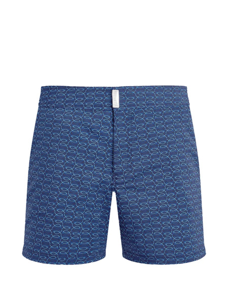  Vilebrequin Patterned Swim Trunks - Blue 