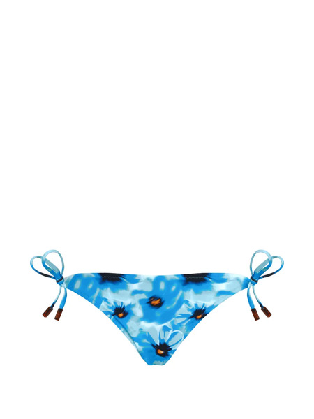  Vilebrequin Poppies Side-tie Bikini Bottom - Blue 