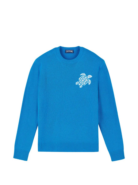  Vilebrequin Turtle Crew-neck Sweater - Blue 