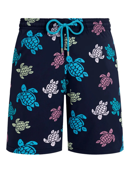  Vilebrequin Turtle-pattern Swim Shorts - Blue 
