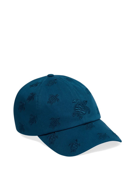 Vilebrequin Turtles-embroidered Cap - Blue 