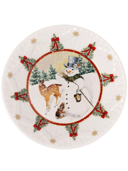  Villeroy & Boch Fantasy Snowman Bowl - Neutrals 