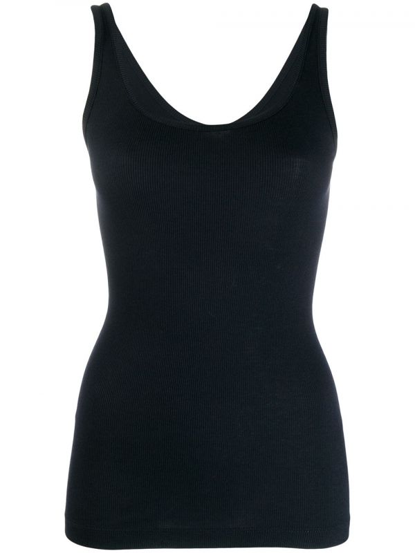  Vince Basic Ribbed Vest - Blue 