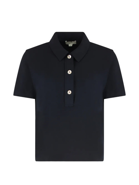  Vince Buttoned Polo Top - Blue 