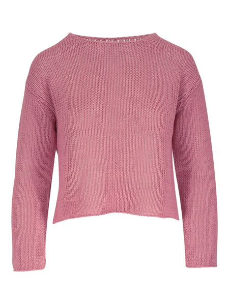  Vince Cropped Knitted Sweater - Pink 