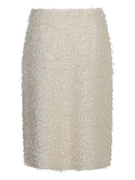  Vince Fringed Midi Skirt - Neutrals 