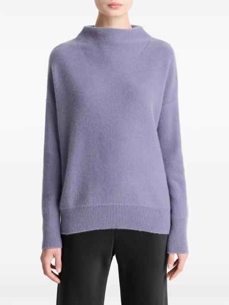  Vince Funnel-neck Pullover - Purple 