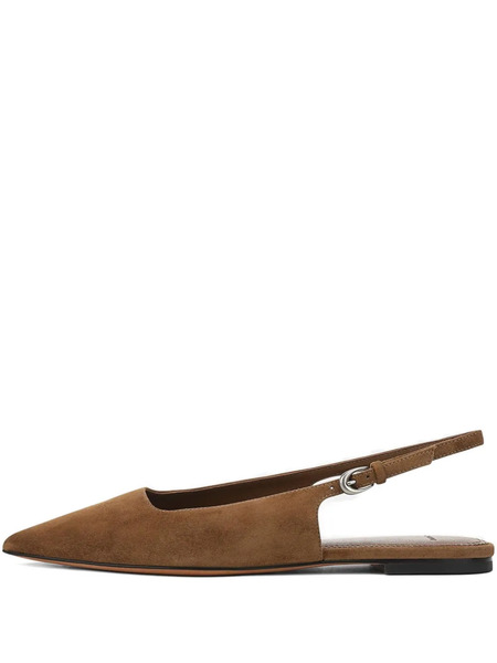  Vince Gracy Slingback Flat Pumps - Brown 