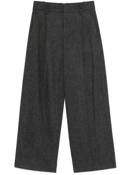  Vince Herringbone Trousers - Grey 