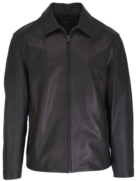  Vince Leather Jacket - Black 