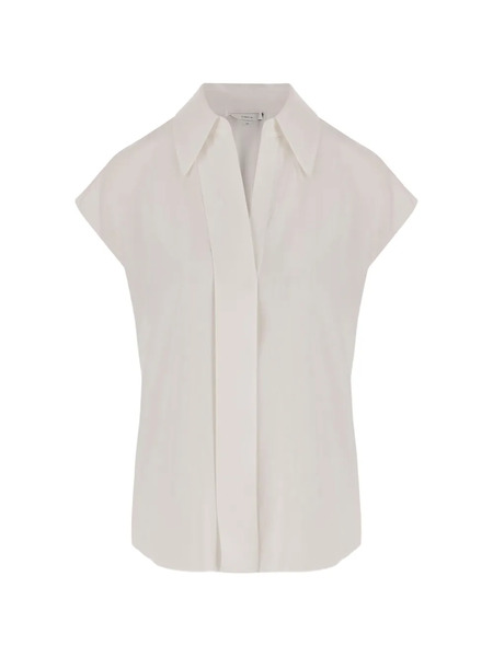  Vince Strech Silk Blouse - Neutrals 