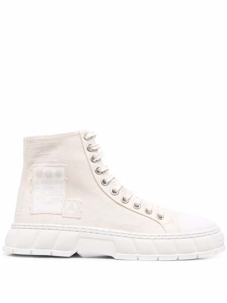  Virón High-top Canvas Sneakers - Neutrals 