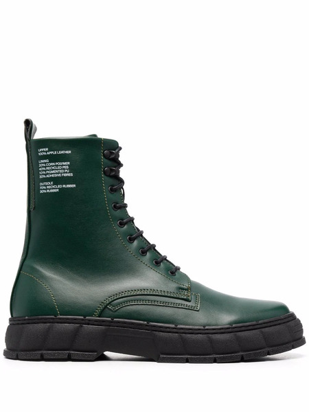  Virón Logo-print Ankle Boots - Green 