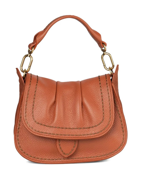  Visona` Leather Shoulder Bag - Orange 
