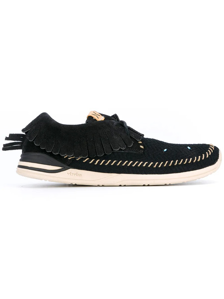  Visvim Bota Mocassim Visvim Fbt Shaman-folk Preta - Black 