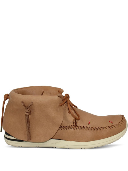  Visvim Fbt Beaded Moccasin Boots - Brown 