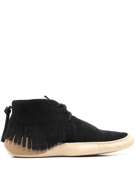  Visvim Fringed Suede Desert Boots - Black 