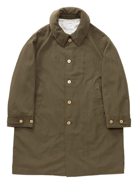  Visvim Hooded Buttoned Coat - Green 