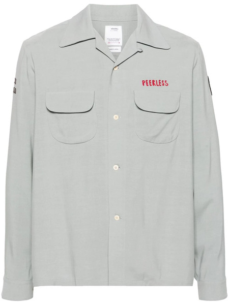  Visvim Keesey Logo-embroidered Shirt - Grey 