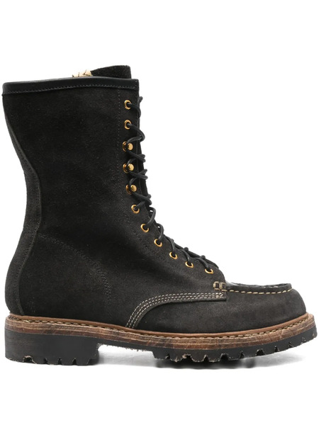  Visvim Lace-up Leather Boots - Black 