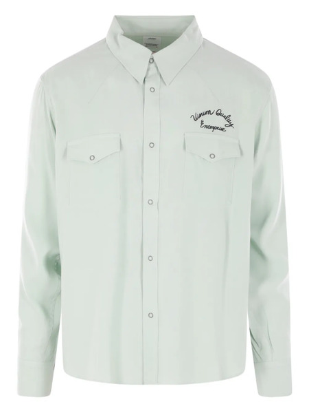  Visvim Logo- Embroidered Shirt - Green 