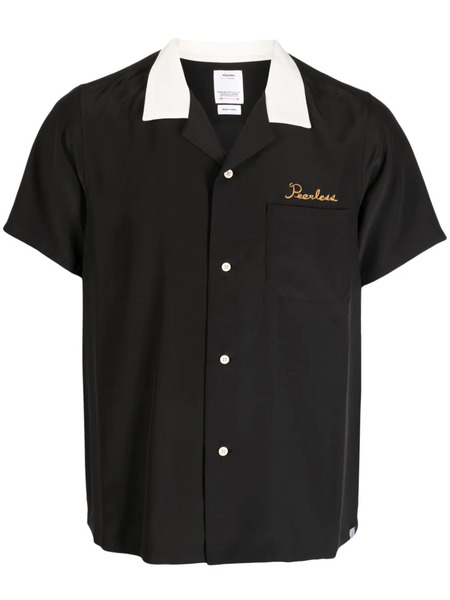  Visvim Logo-embroidered Silk Shirt - Black 