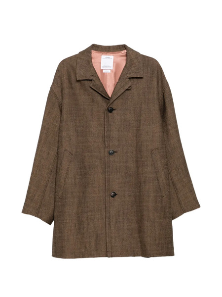  Visvim Tweed Trench Coat - Brown 