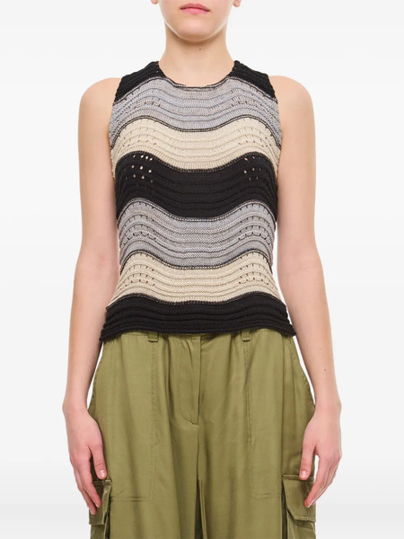  Vitelli Wave-pattern Top - Neutrals 