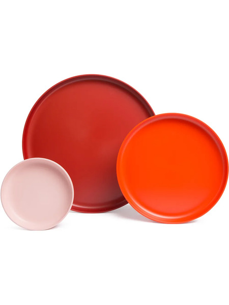  Vitra Colour-block Trays (set Of 3) - Red 