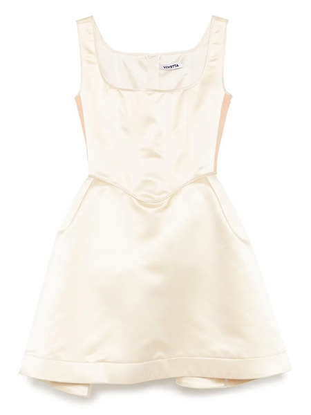  Vivetta Bustier Midi Dress - Neutrals 