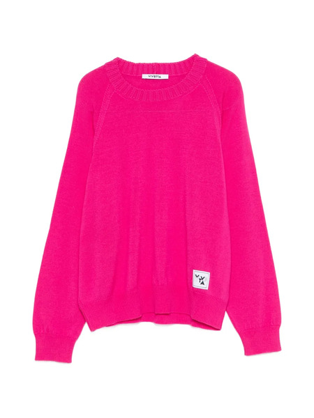  Vivetta Logo-patch Sweater - Pink 