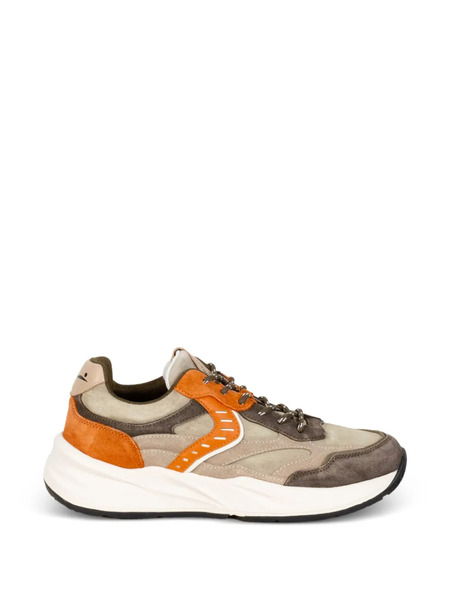  Voile Blanche Army Green Beige Suede Sneakers - Neutrals 