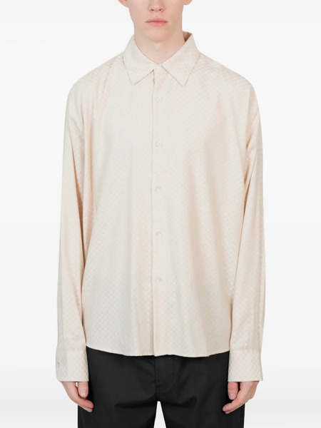  Vous Décidez Check-pattern Long-sleeve Shirt - Neutrals 