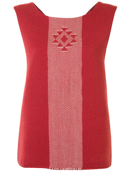  Voz Estrella V-back Top - Red 