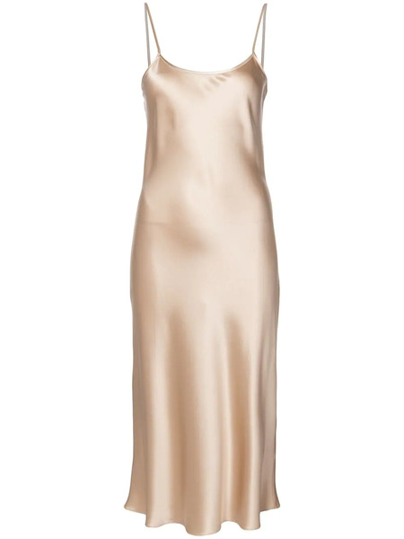  Voz Liquid Midi Dress - Neutrals 