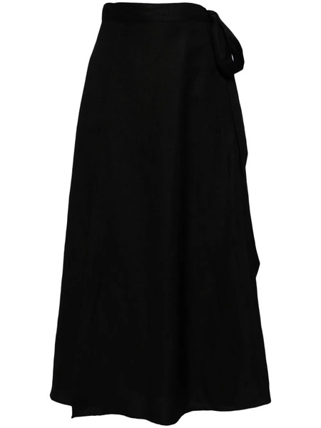  Voz Wrap Around Maxi Skirt - Black 