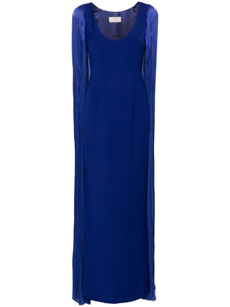  V:pm Atelier Charlotte Cape-insert Gown - Blue 
