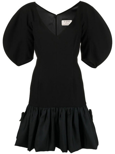  V:pm Atelier Eline Puff-sleeve Minidress - Black 