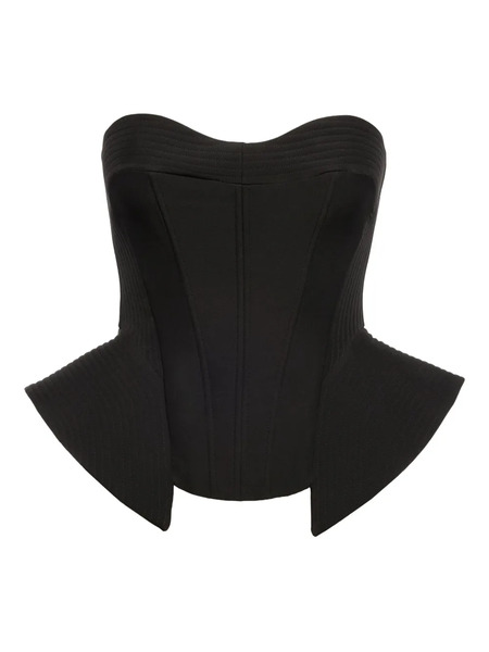  V:pm Atelier Hunter Peplum Top - Black 