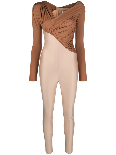  V:pm Atelier Luna Ruched Jumpsuit - Neutrals 
