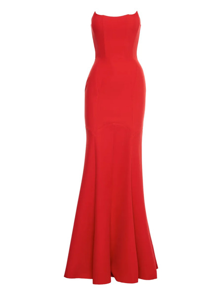 V:pm Atelier Strapless Fishtail Dress - Red 