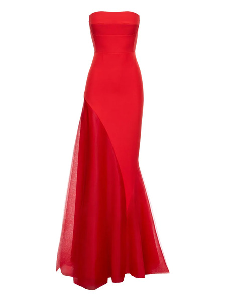  V:pm Atelier Strapless Fishtail Dress - Red 