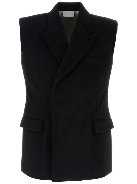  Vtmnts Sleeveless Wool Jacket - Black 