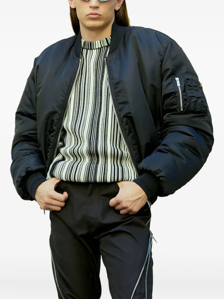  Vtmnts Stripe-pattern Ribbed Sweater - Multicolour 