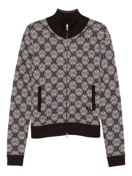  Wales Bonner Zip-up Sweatshirt - Grey 