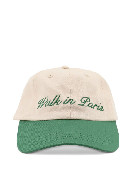  Walk In Paris Embroidery Baseball Hat - Neutrals 